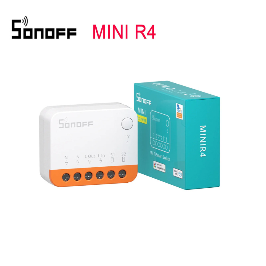 Smart Wi-Fi kaliti SONOFF MINIR4 aqlli uy uchun tashqi oʻrni qoʻllab-quvvatlashi, releyni uzish rejimi va eWeLink va Alexa ilovalari orqali masofadan boshqarish