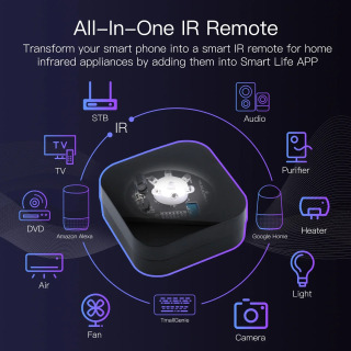 MOES Tuya ZigBee Smart masofadan boshqarish pulti Smart uy uchun universal infraqizil masofadan boshqarish pulti Alexa Google Home bilan ishlaydi