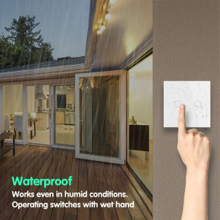 Smart Home Sensorli yorugʻlik kaliti Simsiz 86 * 86 Masofadan qoʻmondon devor kaliti AC 110V 220V 10A 1/2/3 kanalli qabul qiluvchi shift chiroqlari uchun