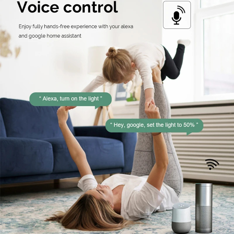 Tuya/Smartlife APP orqali masofadan boshqariladigan DIY Smart WiFi Dimmer moduli, ikki tomonlama, Alexa va Google Home ovozli boshqaruviga mos keladi