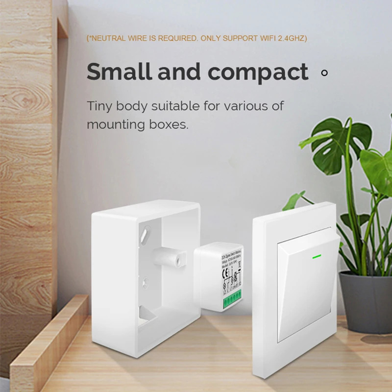 Tuya/Smartlife APP orqali masofadan boshqariladigan DIY Smart WiFi Dimmer moduli, ikki tomonlama, Alexa va Google Home ovozli boshqaruviga mos keladi