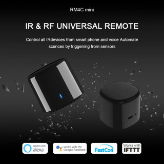 Broadlink BestCon Rm4c Mini Smart WiFi IR masofadan boshqarish pulti Alexa Google Home tomonidan konditsioner televizor toʻplami uchun aqlli uy masofadan boshqarish pulti