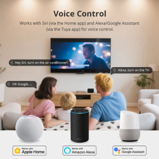 Zigbee IR masofadan boshqarish pulti Tuya Home bilan Matter Hub orqali infraqizil televizor konditsioner IR fan uchun Smart IR boshqaruvi bilan ishlaydi.