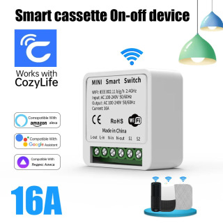 Cozylife Smart WiFi Mini boshqaruv tugmasi/masofadan oʻtkazgich/Aqlli uyni avtomatlashtirish uchun ilova boshqaruvi