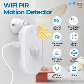 SMATRUL Tuya Smart Wi-Fi Pir harakat sensori Usb uy xavfsizlik tizimi detektori Signal ilovasi Masofadan boshqarish pulti bilan sinxronlash quroli