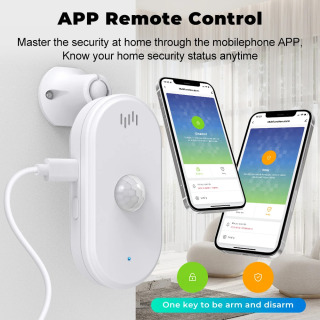 SMATRUL Tuya Smart Wi-Fi Pir harakat sensori Usb uy xavfsizlik tizimi detektori Signal ilovasi Masofadan boshqarish pulti bilan sinxronlash quroli