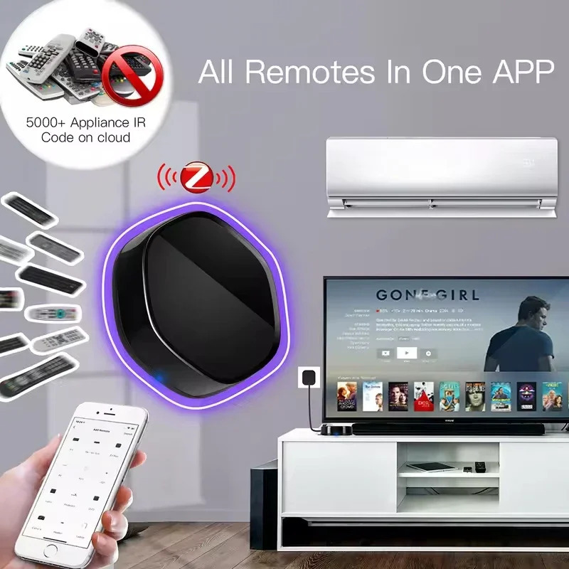 Moes Tuya ZigBee Smart Multi-Mode Gateway, Bluetooth Mesh Hub, 38K kanalli IR masofadan boshqarish pulti va Alexa va Google Home uchun 2-in-1 ovozli boshqaruvi bilan