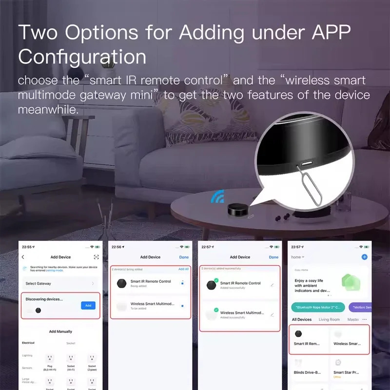Moes Tuya ZigBee Smart Multi-Mode Gateway, Bluetooth Mesh Hub, 38K kanalli IR masofadan boshqarish pulti va Alexa va Google Home uchun 2-in-1 ovozli boshqaruvi bilan