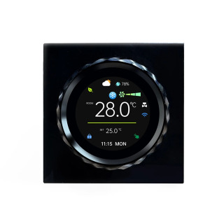 Домашний термостат Tuya Smart Life 2025, кондиционер, Wi-Fi, температура, отопление, охлаждение, пульт дистанционного управления с голосом, Google Alexa Светло-серый