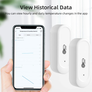 Tuya Wi-Fi/Zigbee Smart harorat namligi sensori tashqi IP65 suv oʻtkazmaydigan ilovasi masofaviy monitoring Alexa Google Home bilan ishlaydi