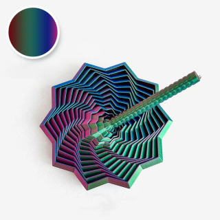 3D bosilgan stressga qarshi sensorli yulduz modeli: Vizual illyuziya olti burchakli girdobli spiral bezakli stressni bartaraf etish oʻyini разноцветный
