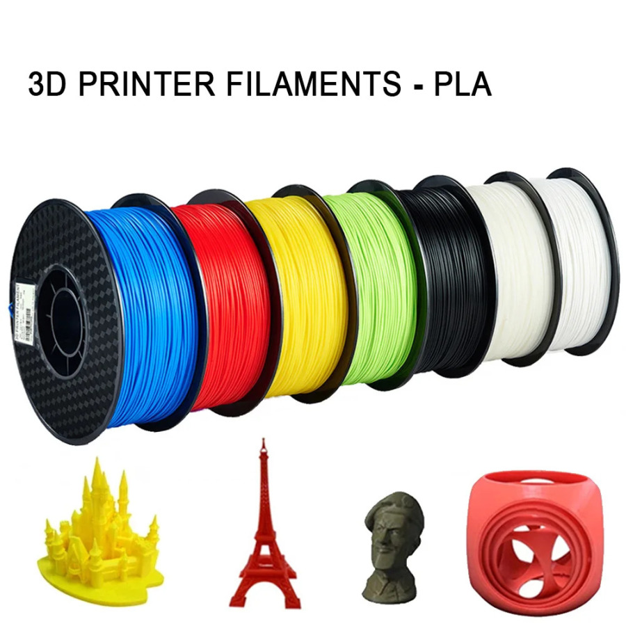 3D bosib chiqarish filamenti PLA 250g Uzunligi 80m Diametri 1,75mm Printer materiali FDM 3D bosib chiqarish dastagi materiali Filament sarf materiallari