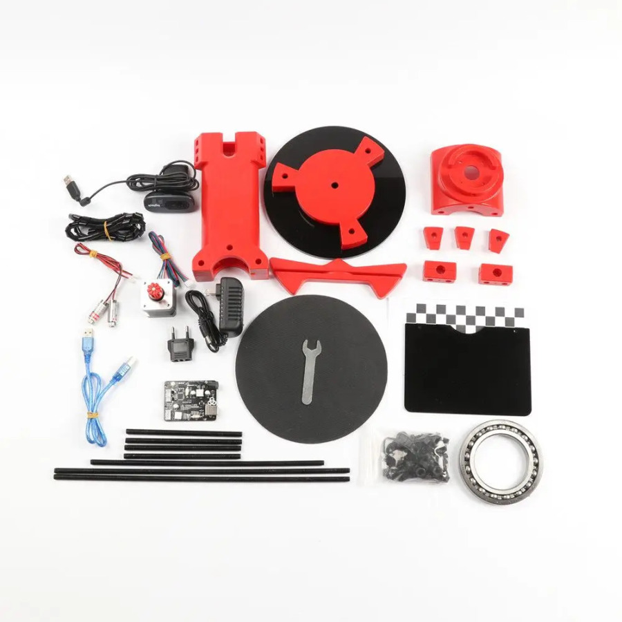 HE3D 3d сканер DIY Kit, красный литьевой пластик, лазерная веб-камера C270 Reprap 3d сканер с открытым исходным кодом для 3d-принтера