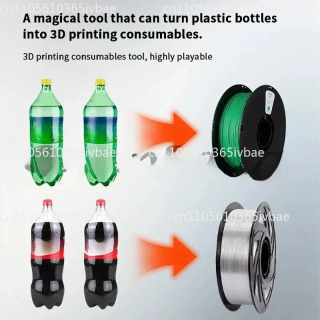 3D bosib chiqarish uchun filament yasash mashinasi: Plastik ipak yasash uchun ish stoli mikro inyeksiyali PET shisha ekstruderi