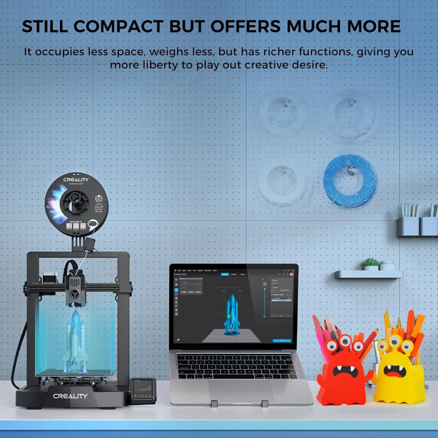 ​ 3D printer Creality Ender 3 V3 KE yuqori tezlikda chop etish 250 mm/s CR Touch Avtomatik tekislashli Sprite Extruder Fil avtomatik yuklanadi