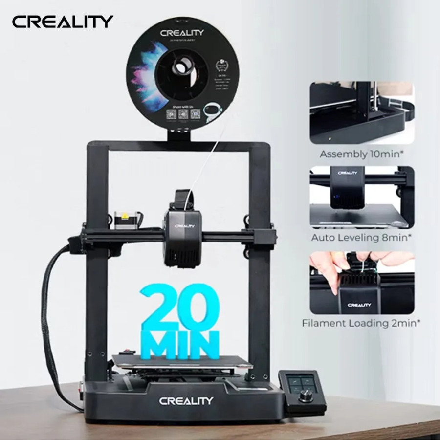 Creality Ender-3 V3 SE 250mm/s Avtomatik tekislash Sprite 3D printeri toʻgʻridan-toʻgʻri ekstruziyali ikki tomonlama Z oʻqi 3D bosib chiqarish 220*220*250mm hajmli yigʻish