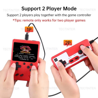 2,4 dyuymli Retro Mini Portativ oʻyinchi 8-bitli oʻyin konsoli oʻrnatilgan 500 ta Gameboy oʻyinlari bolalar uchun sovgʻa