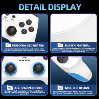 Yangi 128G TV oʻyin konsoli oʻrnatilgan 50000 retro oʻyinlar 50 ta videojuegos konsol emulyatorlari Dual Wireless X10 Pro Gamepad 4K oʻyin konsoli