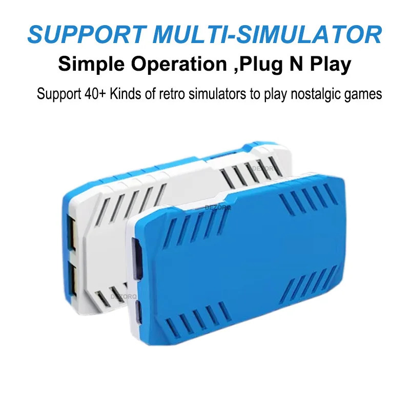 Yangi 128G TV oʻyin konsoli oʻrnatilgan 50000 retro oʻyinlar 50 ta videojuegos konsol emulyatorlari Dual Wireless X10 Pro Gamepad 4K oʻyin konsoli