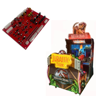 Racade video oʻyin aksessuarlari Yurassic Park/MotoGP/Cruisʻs Blast uchun poyga boshqaruv kengashi Universal Kids Control Coin