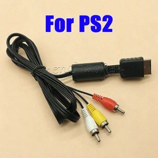 1 шт. аудио-видео AV-кабель для игровой консоли PS2, PS3, кабель RCA 1,8 м к HDTV, DVD-плеерам, AV-кабель для Playstation2, аксессуары
