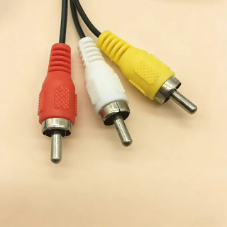1 шт. аудио-видео AV-кабель для игровой консоли PS2, PS3, кабель RCA 1,8 м к HDTV, DVD-плеерам, AV-кабель для Playstation2, аксессуары