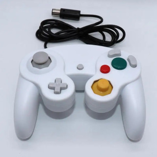 Цельный для игровой консоли NGC, аксессуары для самостоятельного изготовления, игровой контроллер для GameCube NGC, однокнопочный проводной геймпад, джойстик БЕЛЫЙ
