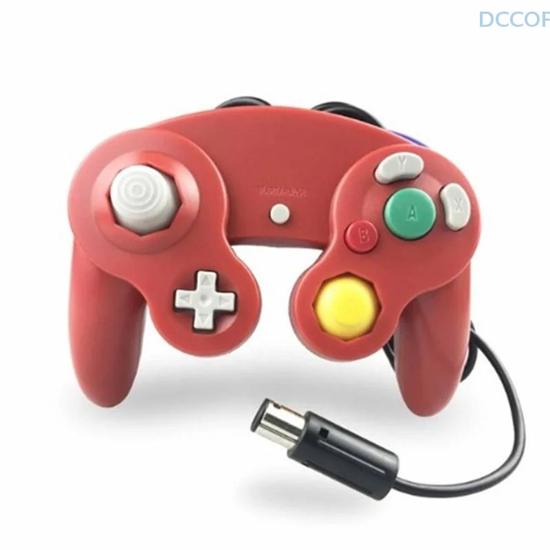 NGC oʻyin konsoli uchun bitta parcha DIY aksessuarlari GameCube NGC uchun oʻyin boshqaruvchisi Bir tugmali simli geympad joystiği