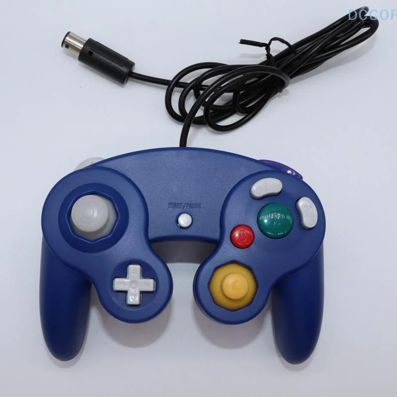 NGC oʻyin konsoli uchun bitta parcha DIY aksessuarlari GameCube NGC uchun oʻyin boshqaruvchisi Bir tugmali simli geympad joystiği