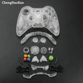 XBOX 360 simsiz boshqaruv moslamasi uchun 1 toʻplam toʻliq aksessuarlar, tugmalar toʻplamlari bilan oʻrnatilgan geympad qutisi Analog bamper Чистый