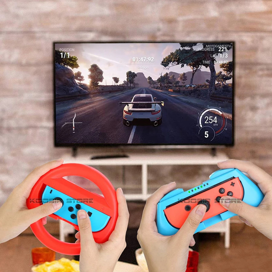 Набор аксессуаров для Nintendo Switch, ручки для гоночного руля Joycon, колпачки для Nintendo Switch Joy con для геймпада Nintendo Switch