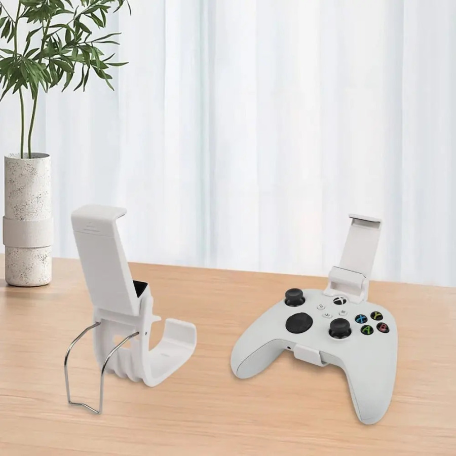 Sozlanishi universal boshqaruvchi telefon qisqichi oʻyin aksessuarlari Xbox Series S X uchun geympad stendli telefon ushlagichi