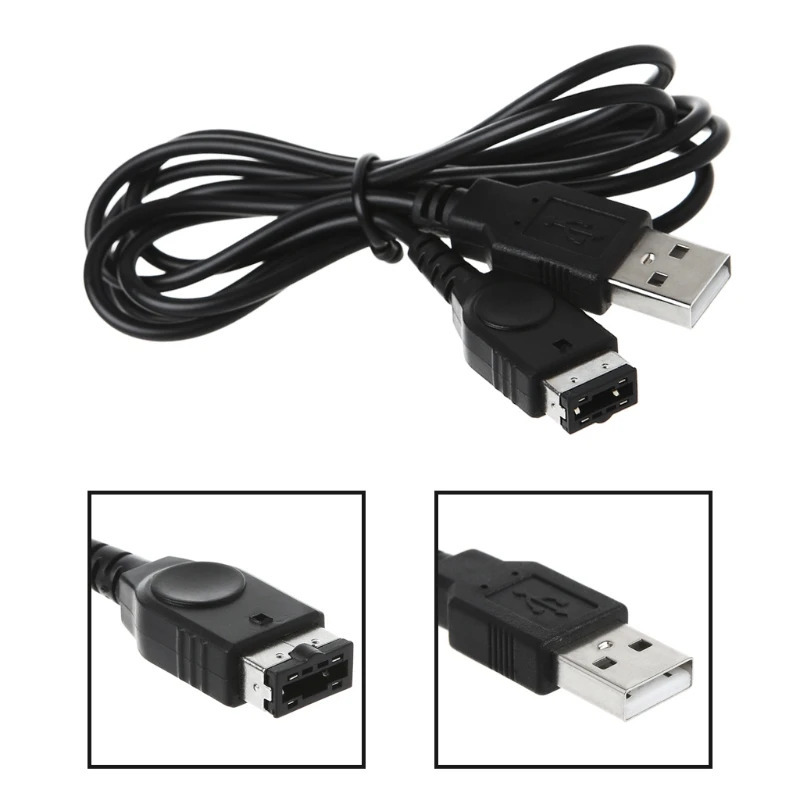 Подзарядный кабель USB 1,2 м для контроллера игровой консоли GBA SP игровая ручка зарядное устройство кабель зарядное устройство игровые аксессуары