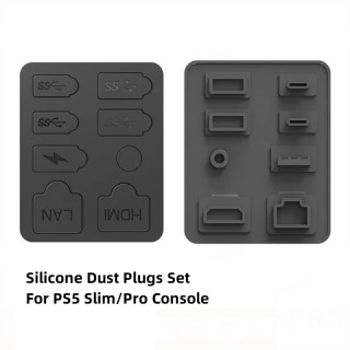 Новое поступление, игровые аксессуары для PS5 Pro/Slim, пылезащитные комплекты для PS5 Slim/Pro, аксессуары, набор силиконовых пылезащитных заглушек для игровой консоли