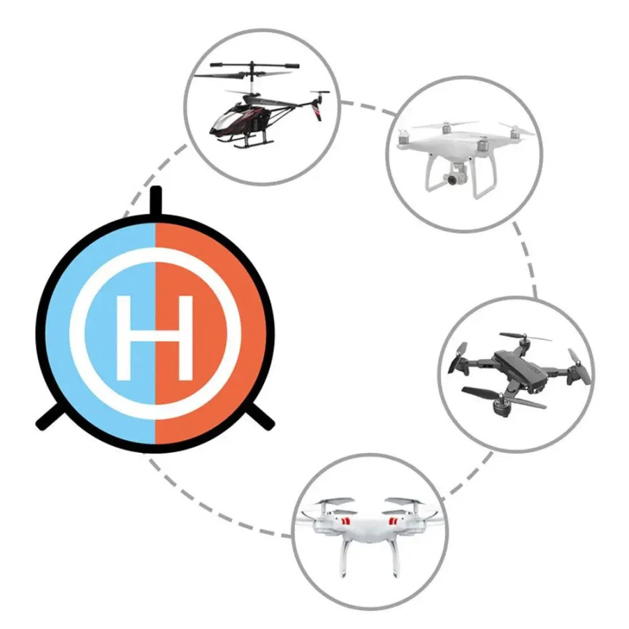 Uchish maydonchasi osmon taʻminoti kvadrokopter aksessuarlari Dron qoʻnish maydonchalari Drone toʻxtash joyi fartu vertolyot yostigʻi katlanadigan qoʻnish maydonchasi