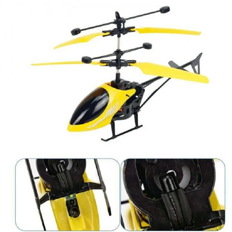 Mini kvadrokopter RC Drone infraqizil induksion samolyot uchuvchi vertolyot miltillovchi nurli bolalar uchun sovgʻa oʻyinchoq