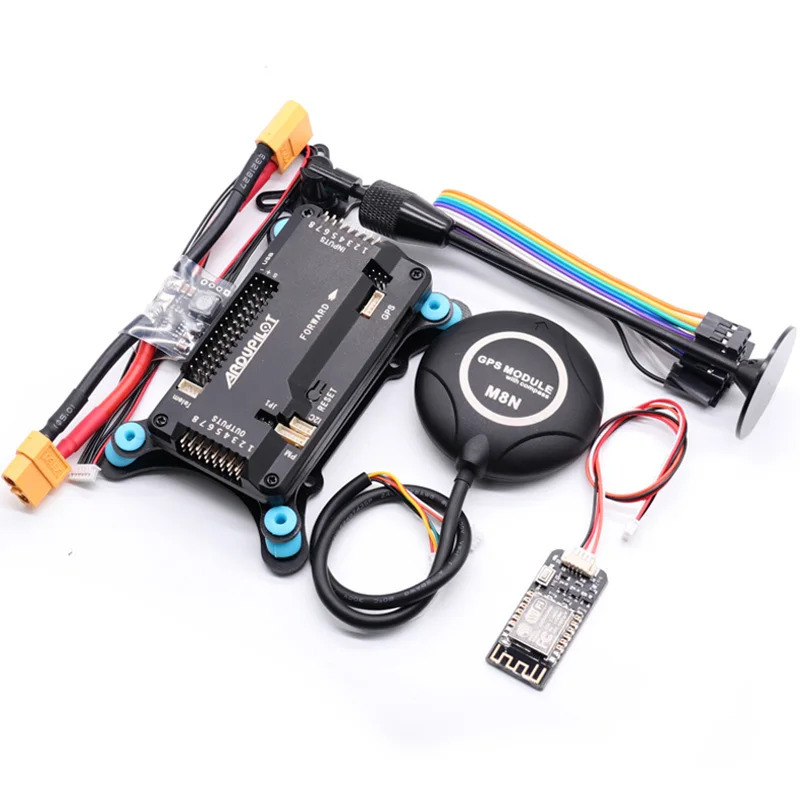 Контроллер полета APM2.8 APM 2.8 Ardupilot + встроенный компас M8N GPS + подставка GPS + амортизатор для радиоуправляемого квадрокоптера Мультикоптера
