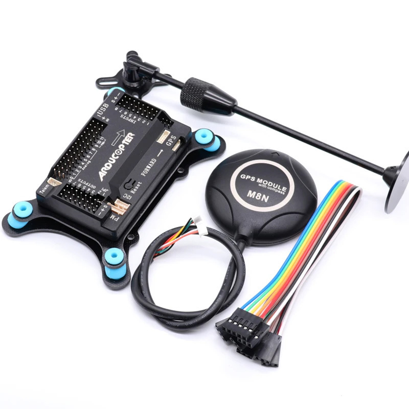 Контроллер полета APM2.8 APM 2.8 Ardupilot + встроенный компас M8N GPS + подставка GPS + амортизатор для радиоуправляемого квадрокоптера Мультикоптера