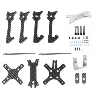 F215 215 mm 5 dyuymli uglerod tolali kvadrokopter ramkasi, FPV Freestyle RC Racing Drone Copter uchun 5 mm qoʻlni qoʻllab-quvvatlash dvigateli 2204-2306