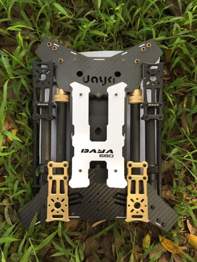 UAV H4 680 Daya складной 4-осевой карбоновый Квадрокоптер рама с шасси для FPV