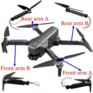 SJR/C SJRC F11 Pro 4K Gimbal kamera RC kvadrokopter dron aksessuarlari uchun ehtiyot qismlar Qopqoq oyoqlari qoʻl parvona pichoqlari korpusi