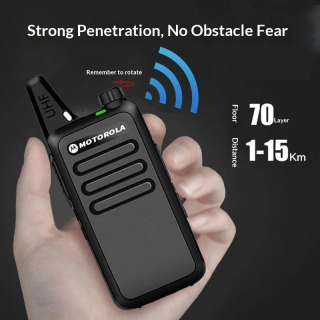 Оригинальная рация Motorola, гражданская мини-версия, портативная беспроводная FM-радиостанция для строительных площадок.