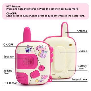 Детская Портативная Беспроводная Рация: Компактный Ручной Приемник Для Родителей И Детей, Умная Игрушка Для Общения
