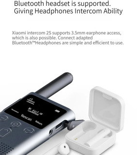 Eng yangi original Xiaomi 2S Walkie Talkie, Super Slim Walkie Talkie, Joylashuvni almashish, Uzoq kutish rejimi, Interferentsiyaga qarshi, Tez moslashish