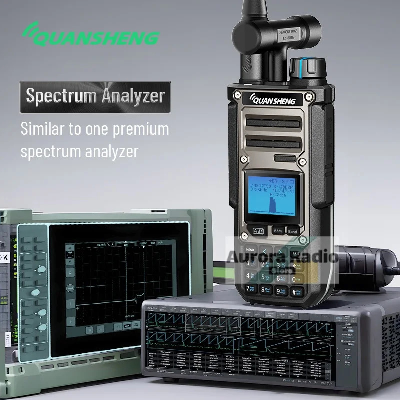 Quansheng TK11(8) рация 10 Вт 3000 мАч анализатор спектра большой емкости волшебный голос NOAA Type-C зарядка индивидуальное изображение загрузки
