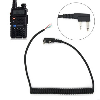 Микрофонный кабель для динамика Walkie Talkie, прочный износостойкий провод для динамика 70 см для Baofeng UV5R для Kenwood TK-240 Linton