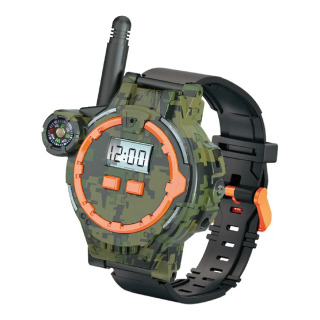 Yangi bolalar uchun harbiy kamuflyaj Walkie Talkie soati oʻyinchoqlari Ota-onalar va bolalar uchun ichki va tashqi makon oʻzaro simsiz masofadan qoʻngʻiroq qilish USB zaryadlash