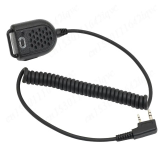 Walkie Talkie PTT LED yelkali dinamik mikrofon KENWOOD TK-3107 BAOFENG BF-888s UV-5R uchun qoʻlda ishlatiladigan Walkie Talkie mikrofoni qoʻl mikrofoni