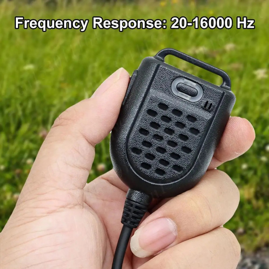 Walkie Talkie PTT LED yelkali dinamik mikrofon KENWOOD TK-3107 BAOFENG BF-888s UV-5R uchun qoʻlda ishlatiladigan Walkie Talkie mikrofoni qoʻl mikrofoni
