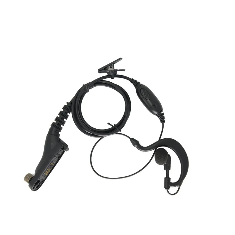 Motorola Xir P8668 APX6000 7000 2000 DP3400 DGP6150 XPR7550Walkie Talkie uchun mikrofonli eshitish vositasi
